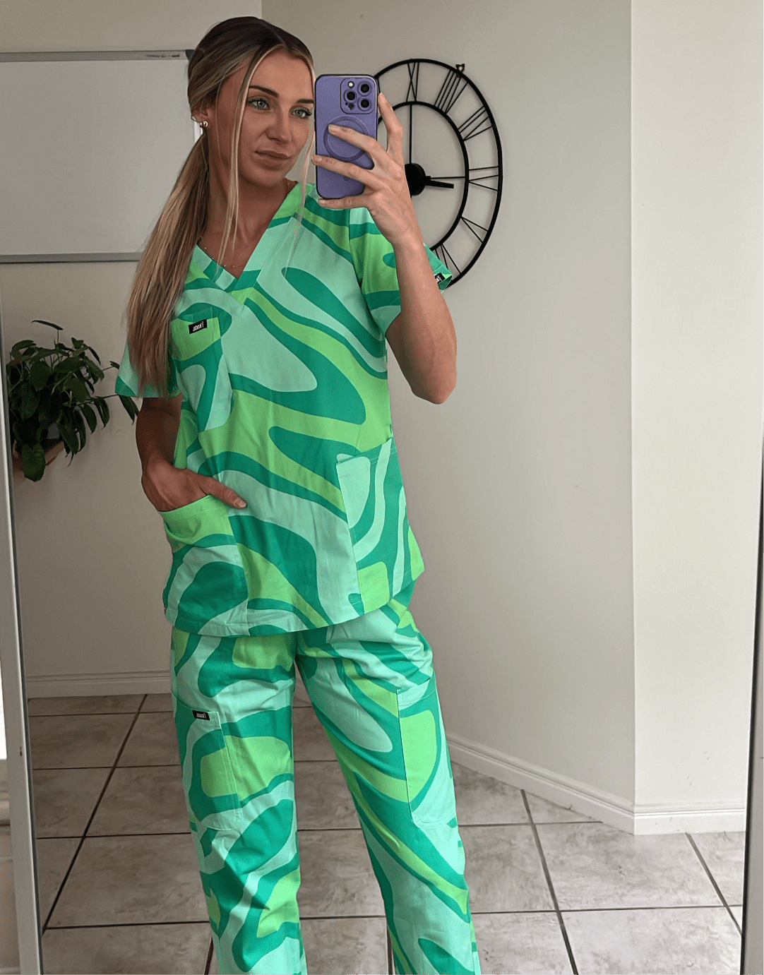 Matcha Swirl Scrub Set - KODA SCRUBS