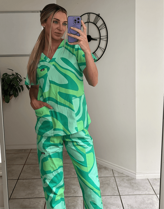 Matcha Swirl Scrub Set - KODA SCRUBS