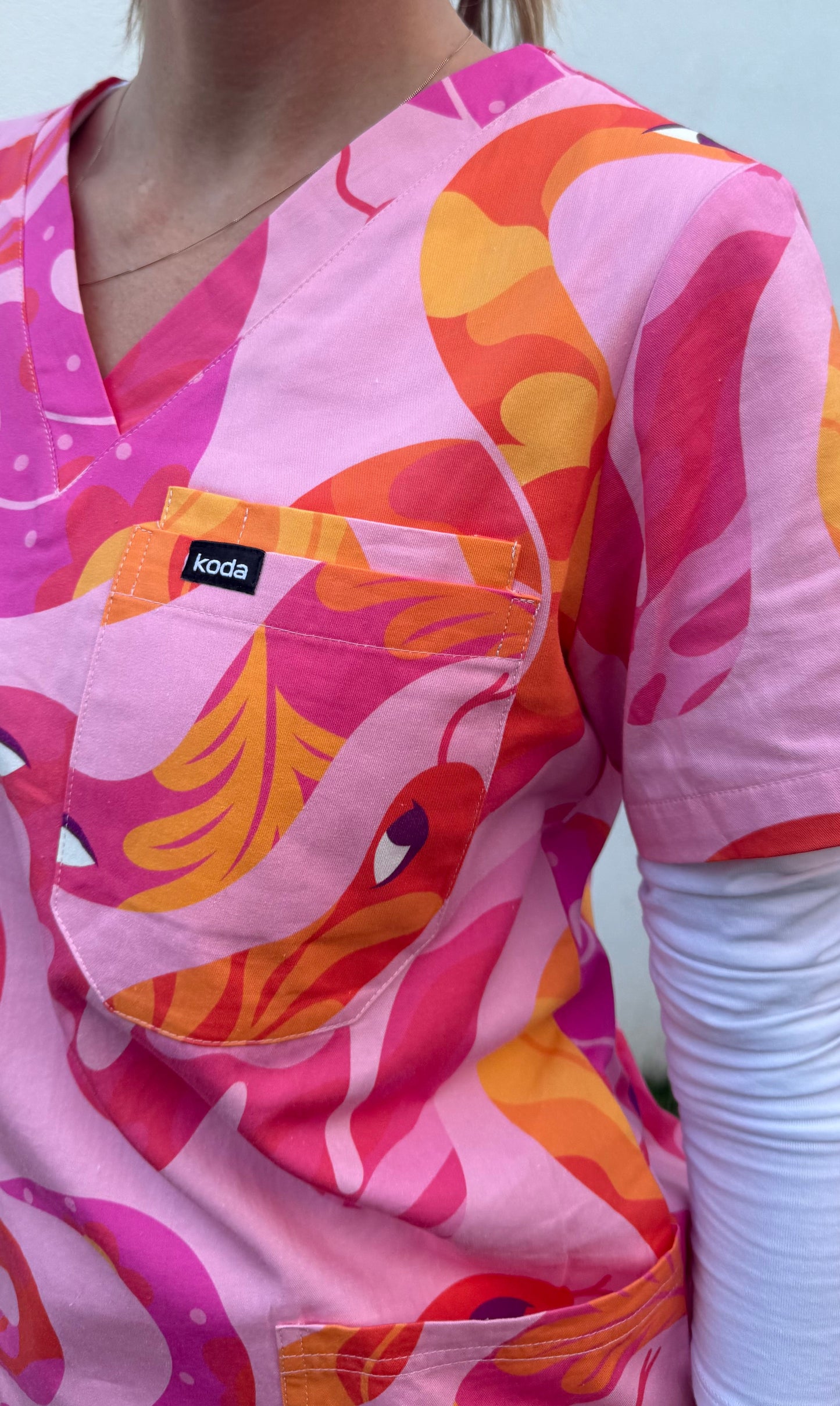 Sunset Snakes Scrub Set