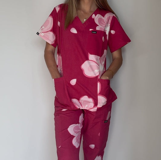 Cherry Blossom Scrub Set - KODA SCRUBS