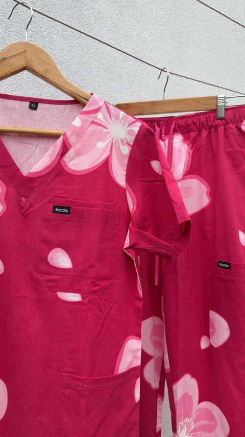 Cherry Blossom Scrub Set - KODA SCRUBS