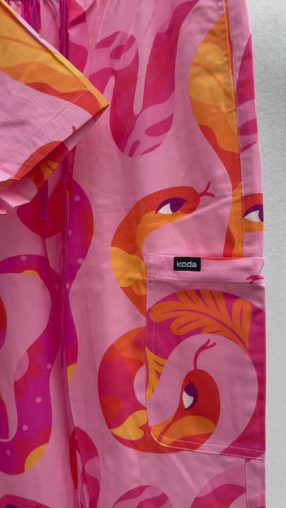 Sunset Snakes Scrub Set