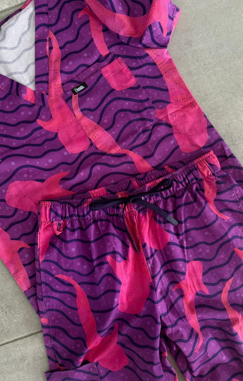 Purple Ningaloo Scrub Set - KODA SCRUBS