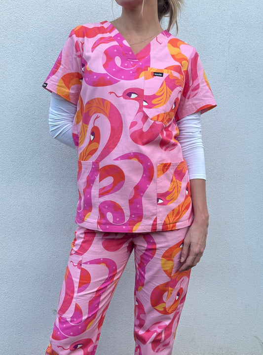 Sunset Snakes Scrub Set - KODA SCRUBS
