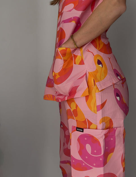 Sunset Snakes Scrub Set - KODA SCRUBS