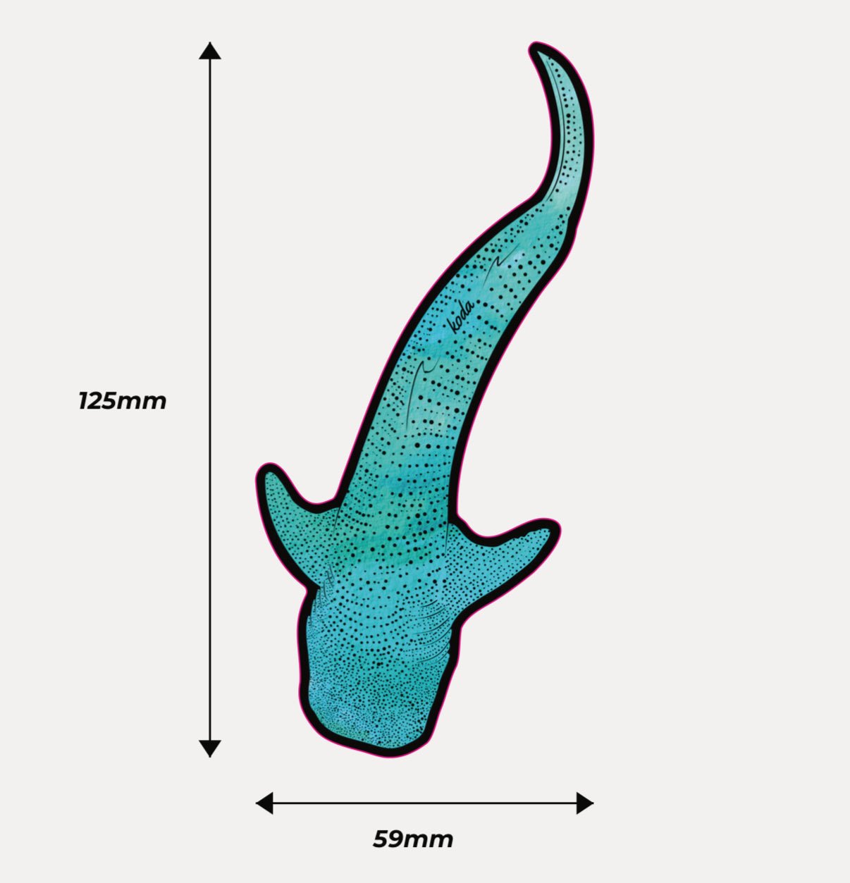 Whale Shark Sticker - KODA SCRUBS