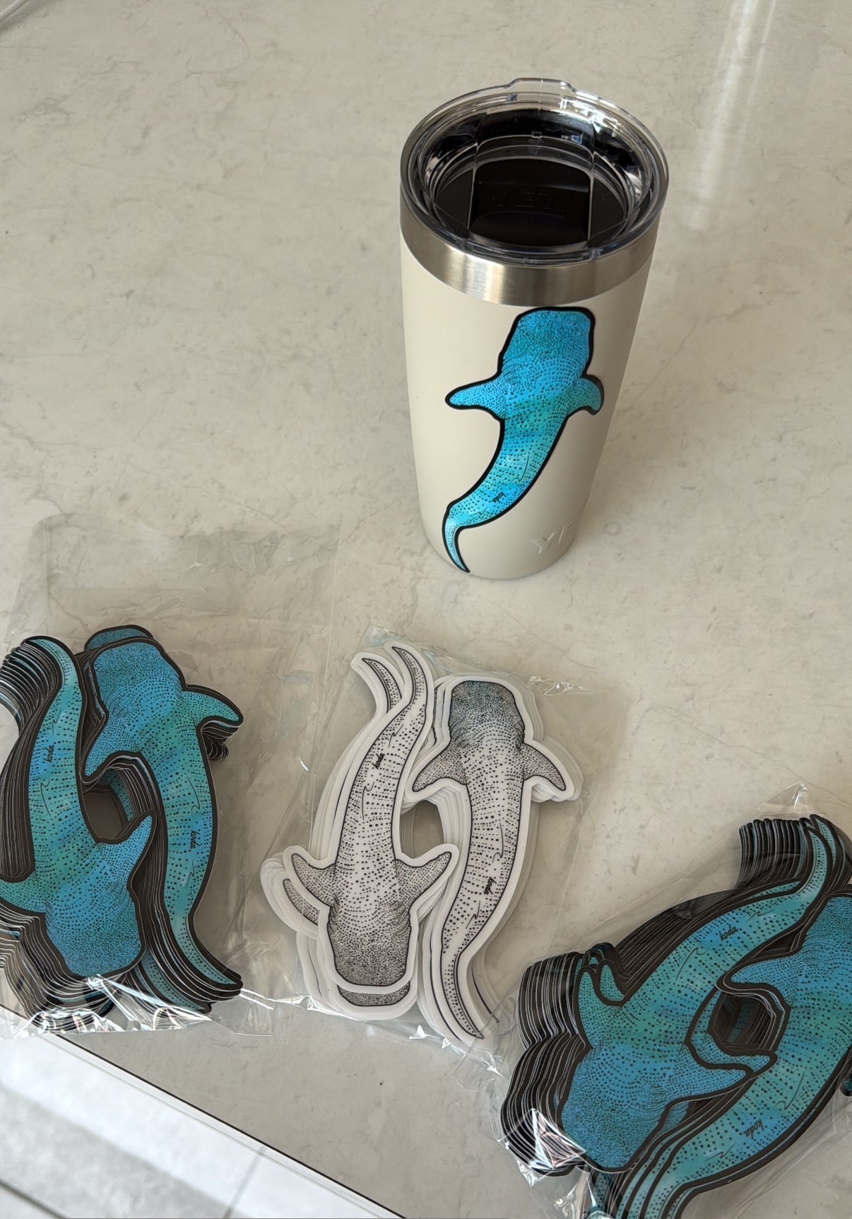 Whale Shark Sticker - KODA SCRUBS